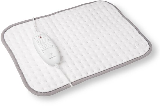 Inventum HNK18 – elektrisch warmtekussen – wit/grijs – fleece