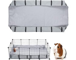 Waterdichte Wasbare Cavia Kooi Voering | Zeildoek Bodem voor Konijnen, Chinchillas en Kleine Dieren – Gemakkelijk Schoon te Houd - （24x47.5in）