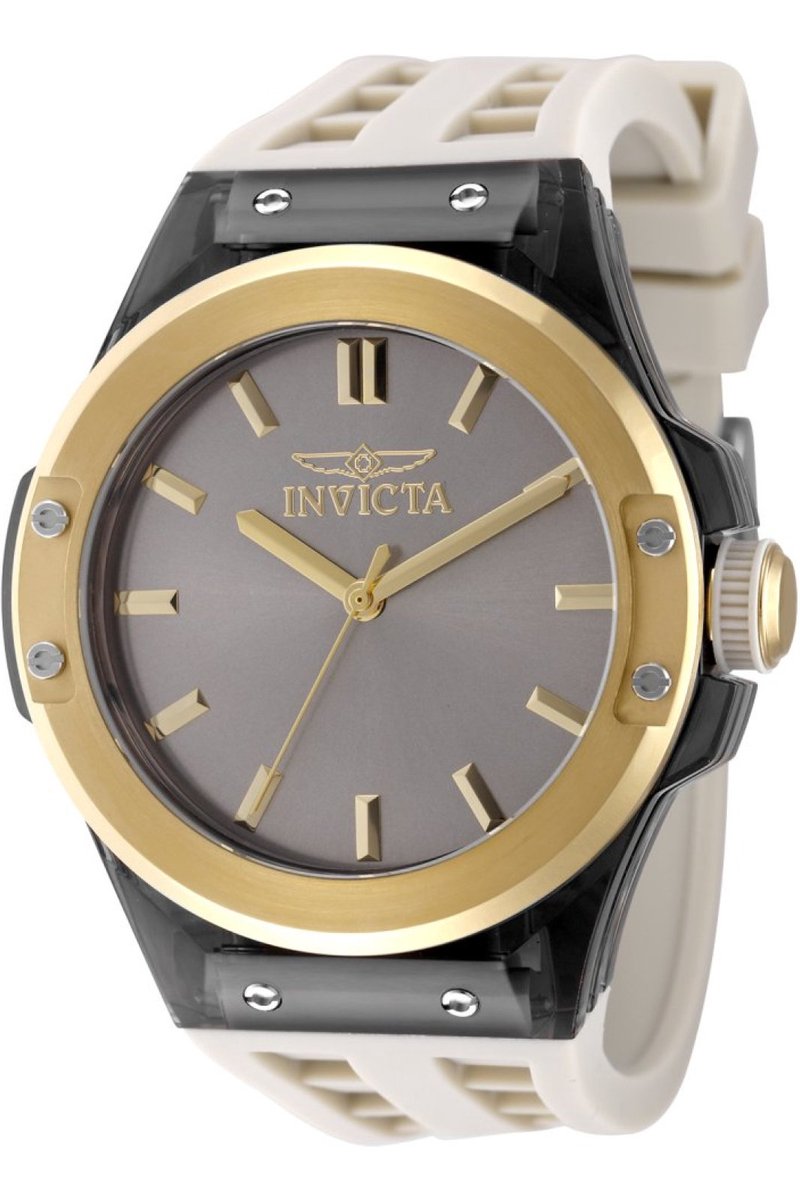 Invicta Sea Base 50014 Heren Horloge - Waterdicht - Analoog - Quartz Uurwerk - Plastic met zilveren Wijzerplaat - 45mm