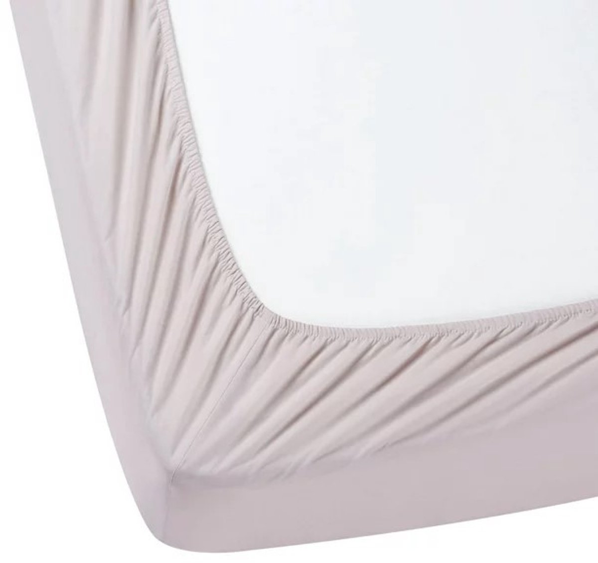 Hoeslaken - 100% zachte Katoen - 140 x 200 cm - Hoge hoeken - Ook Boxspring - Lichtgrijs