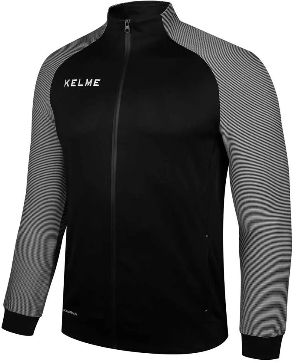 Kelme Montes Sweatshirt Met Rits Zwart,Grijs XS Man
