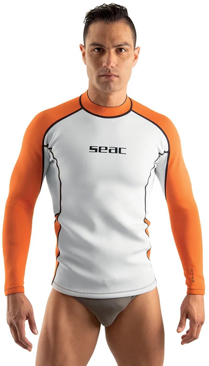 Seacsub Fit 2 Mm Rashguard Met Lange Mouwen Wit 3XL Man