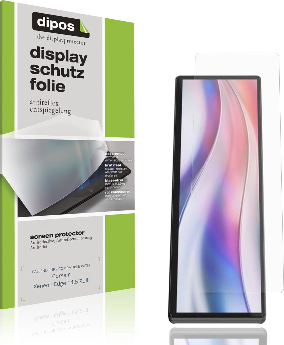 dipos – 2x Matte Beschermfolie geschikt voor Corsair Xeneon Edge 14.5 Zoll | Krasbestendige & antireflecterende Screenprotector Ultra-Thin