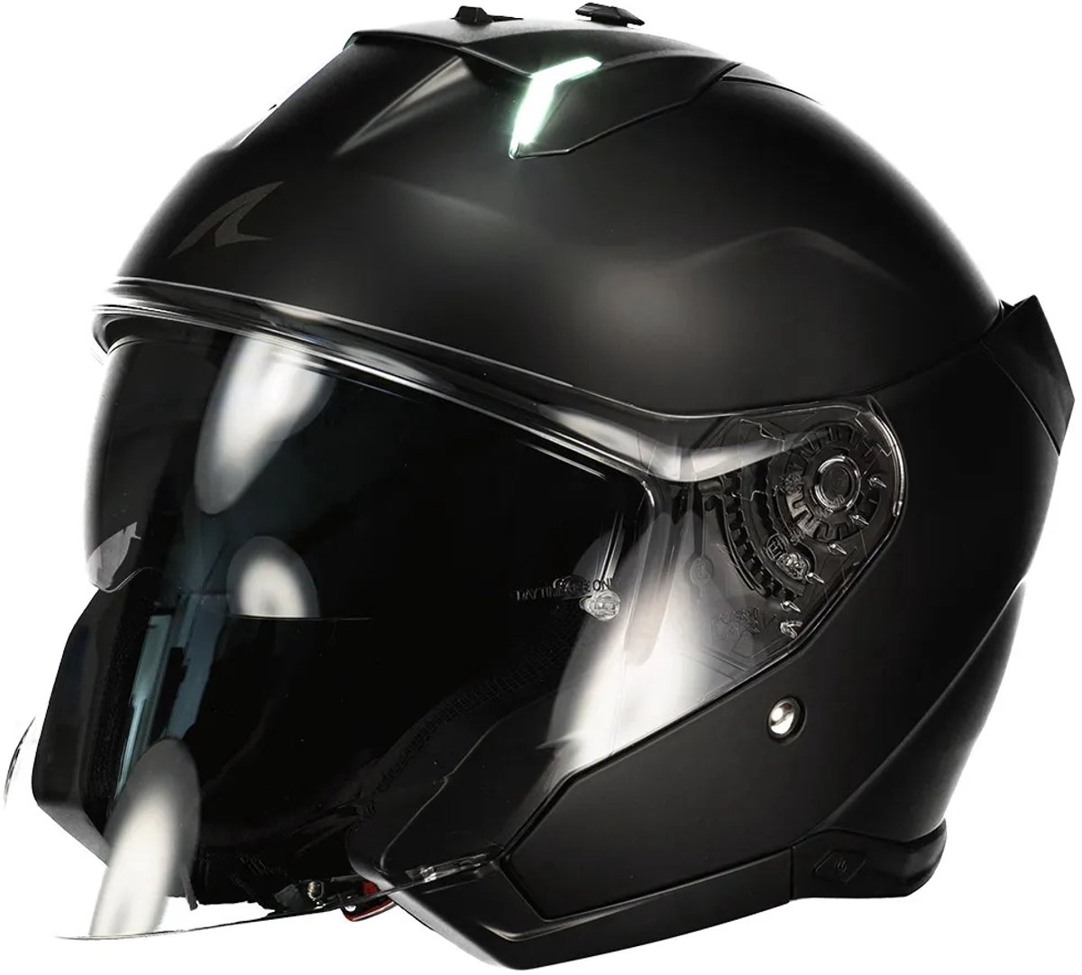 Shark Skwal i3 Jet Dark Shadow Mat Zwart KMA Jethelm - Maat XL - Helm – foto 7