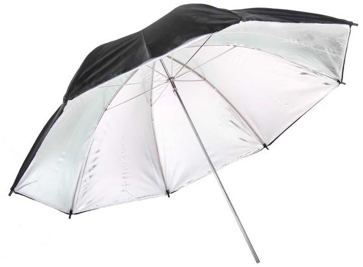 STARBLITZ 90cm Silberner Regenschirm
