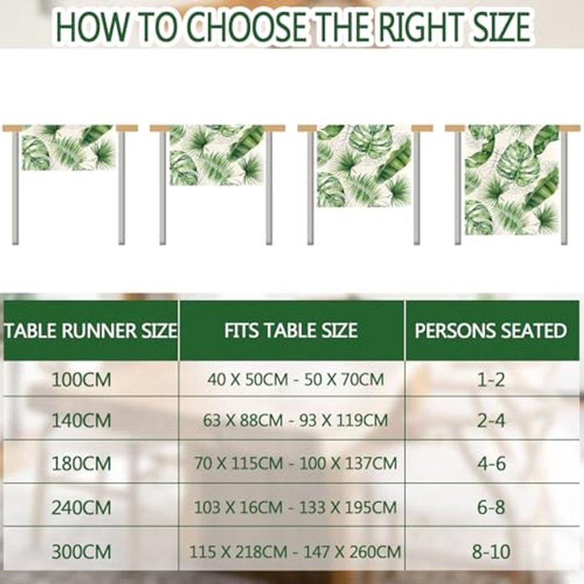 Tafelloper tropisch jungleblad voor zomerdecoratie 40 x 140 cm