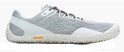 Grijze Merrell Vapor Glove 6 schoen, zijaanzicht met lichte accenten op de zijkant.