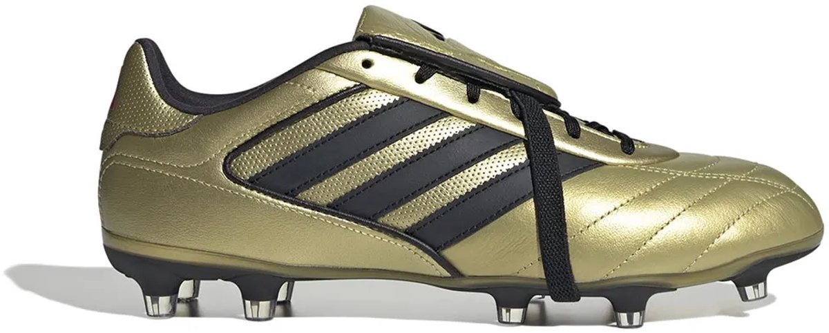 Adidas Copa Gloro 2 FG voetbalschoenen in goud, met zwarte strepen en omvouwbare tong, maat EU 43 1/3.