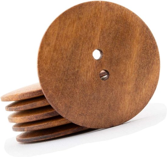 Handgemaakte 10 stuks grote knopen - ronde zwarte hemdknopen, 30 mm, voor naaiknopen jurken naaien doe-het-zelf handwerk decoratie, jas, hemd mantel