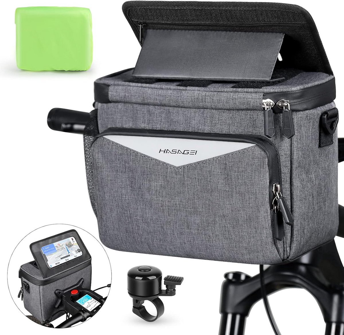 Fietstas met Telefoonhouder en Touchscreen, Waterdicht, Capaciteit 4,7 Liter