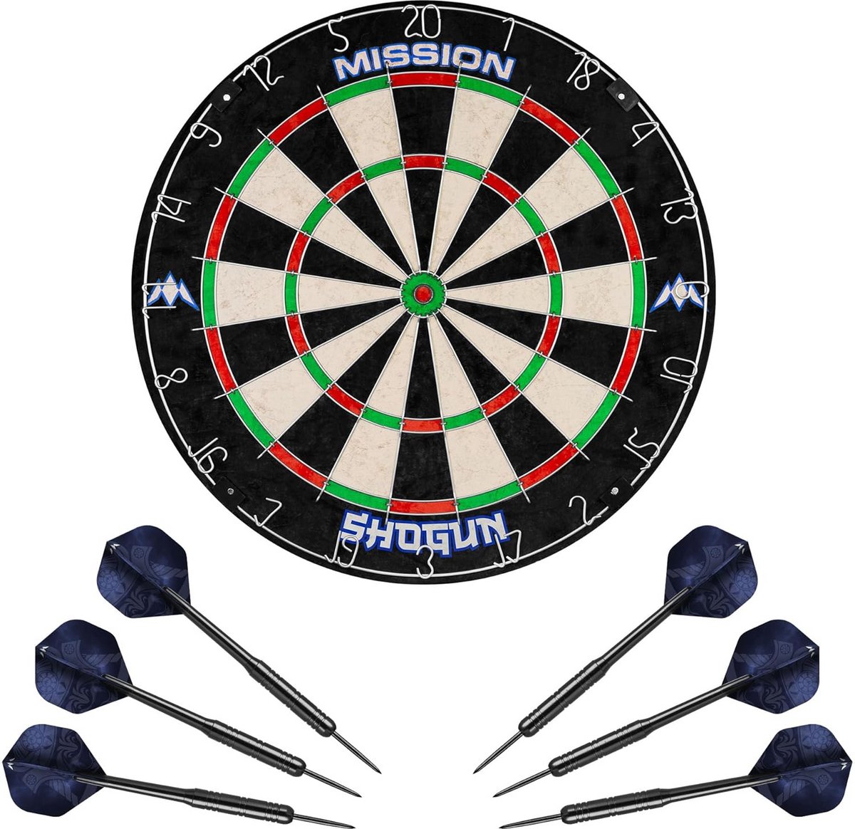 Dartbord Set met Ronde Draad en Stalen Tip Dartpijlen - Voor Serieuze en Casual Spelers