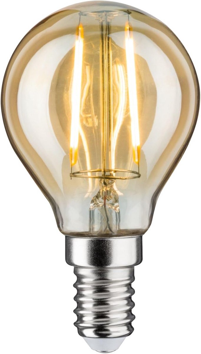 LED Vintage Kogellamp 2W E14 Goud 1700K – Energiezuinige Dimfunctie