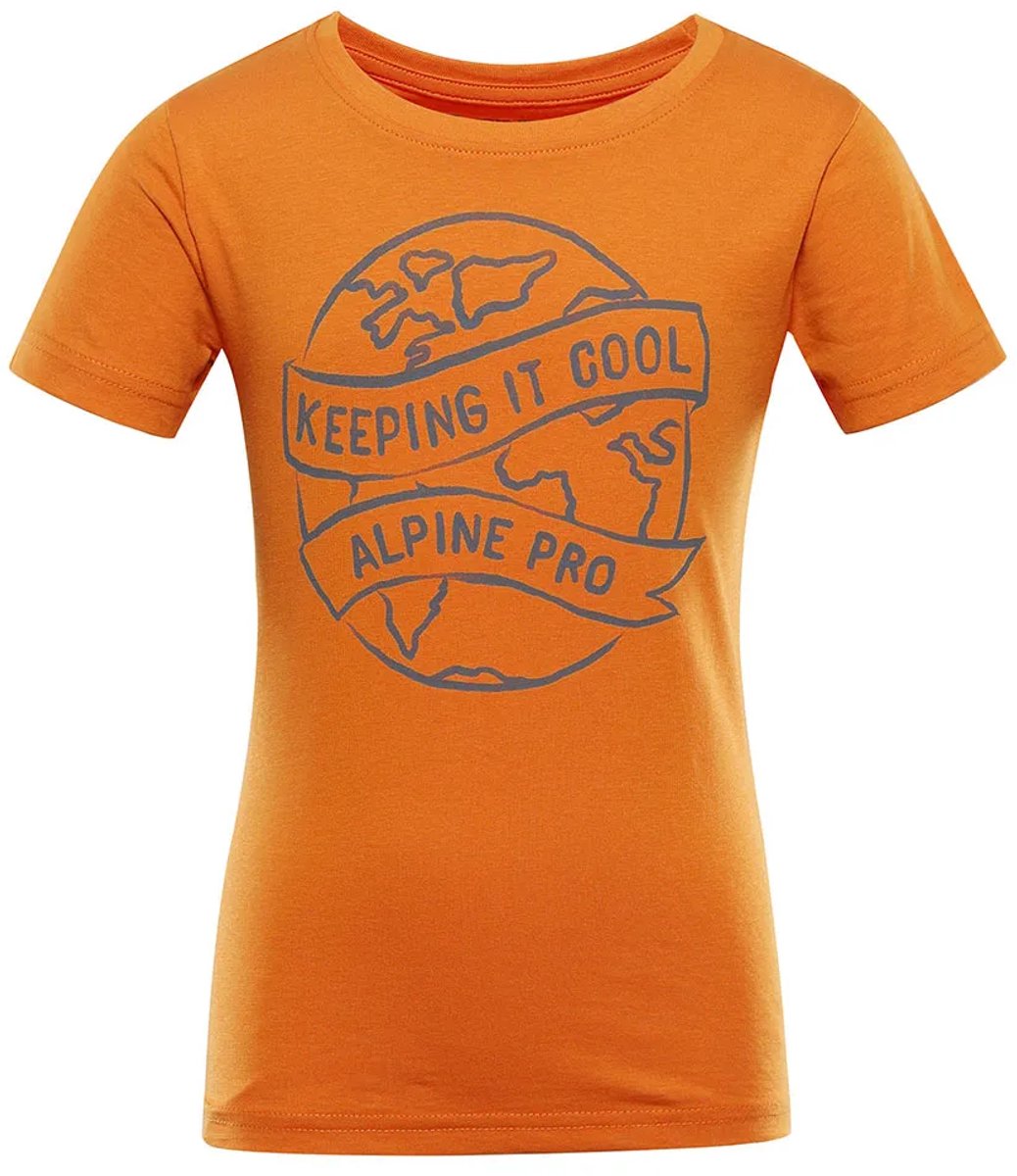 Alpine Pro Ecomo 2 T-shirt Met Korte Mouwen 116- cm Jongen Autumn Maple Variation Pc