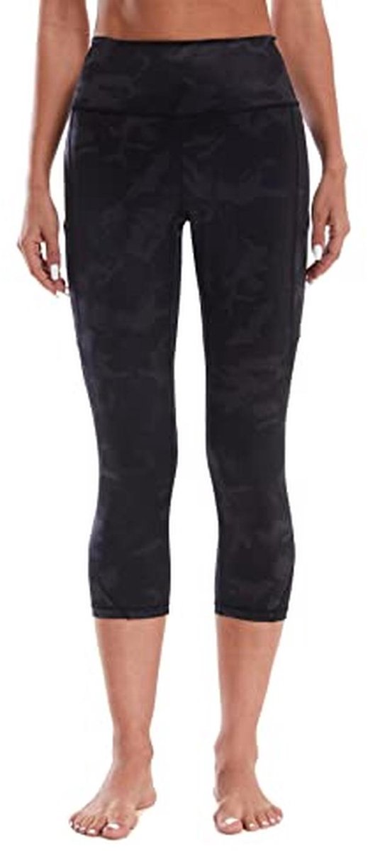 Dames 3/4-broek met hoge taille en zakken voor fitness, yoga en hardlopen — afbeelding 4