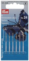 Borduurnaalden zon. punt staal No. 24 0,80x37mm 6 st.