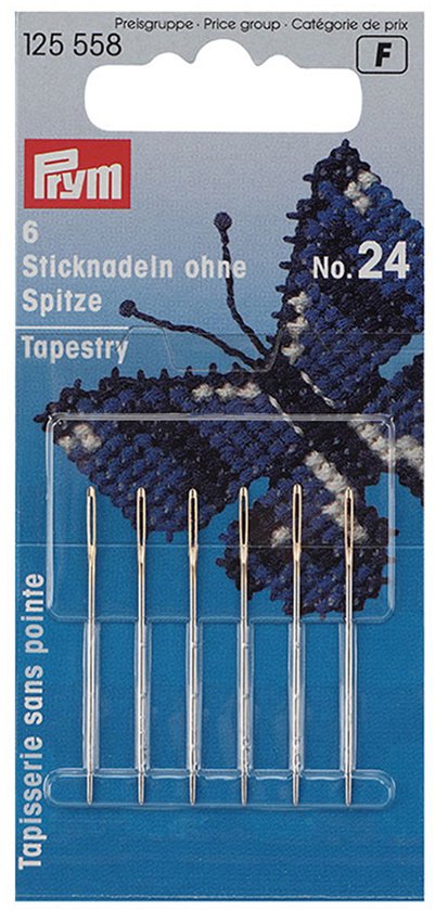 Prym Borduurnaalden Zonder Punt Staal No. 24