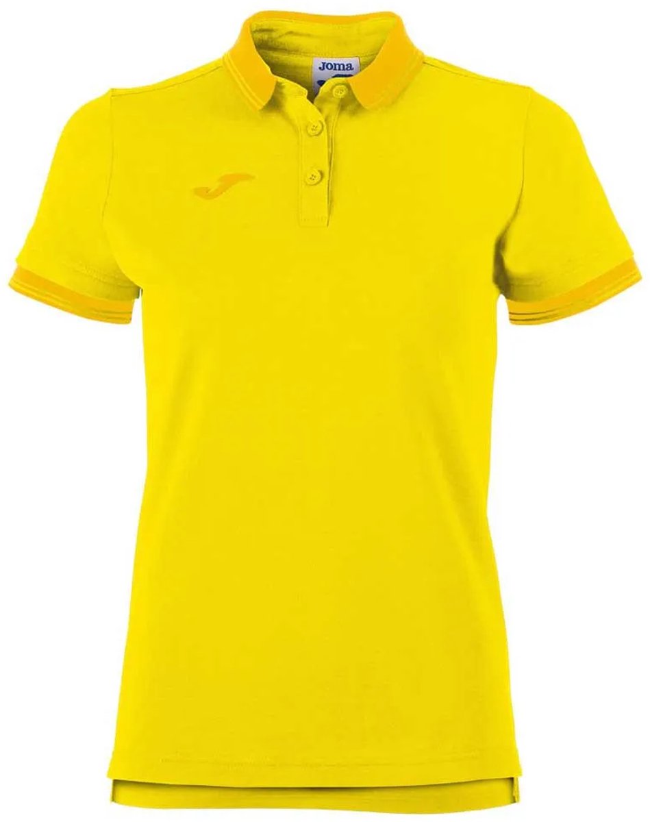 Joma Bali Ii Korte Mouw Poloshirt Geel XL Vrouw