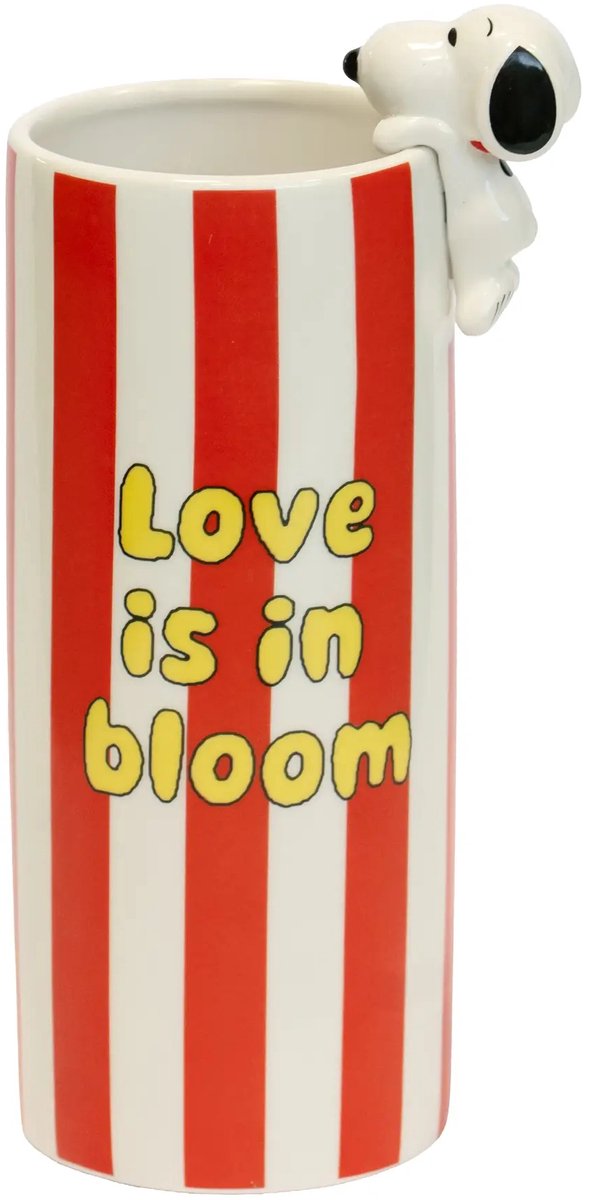 Blogo Design - Vaas Snoopy Love Is In Bloom - rood