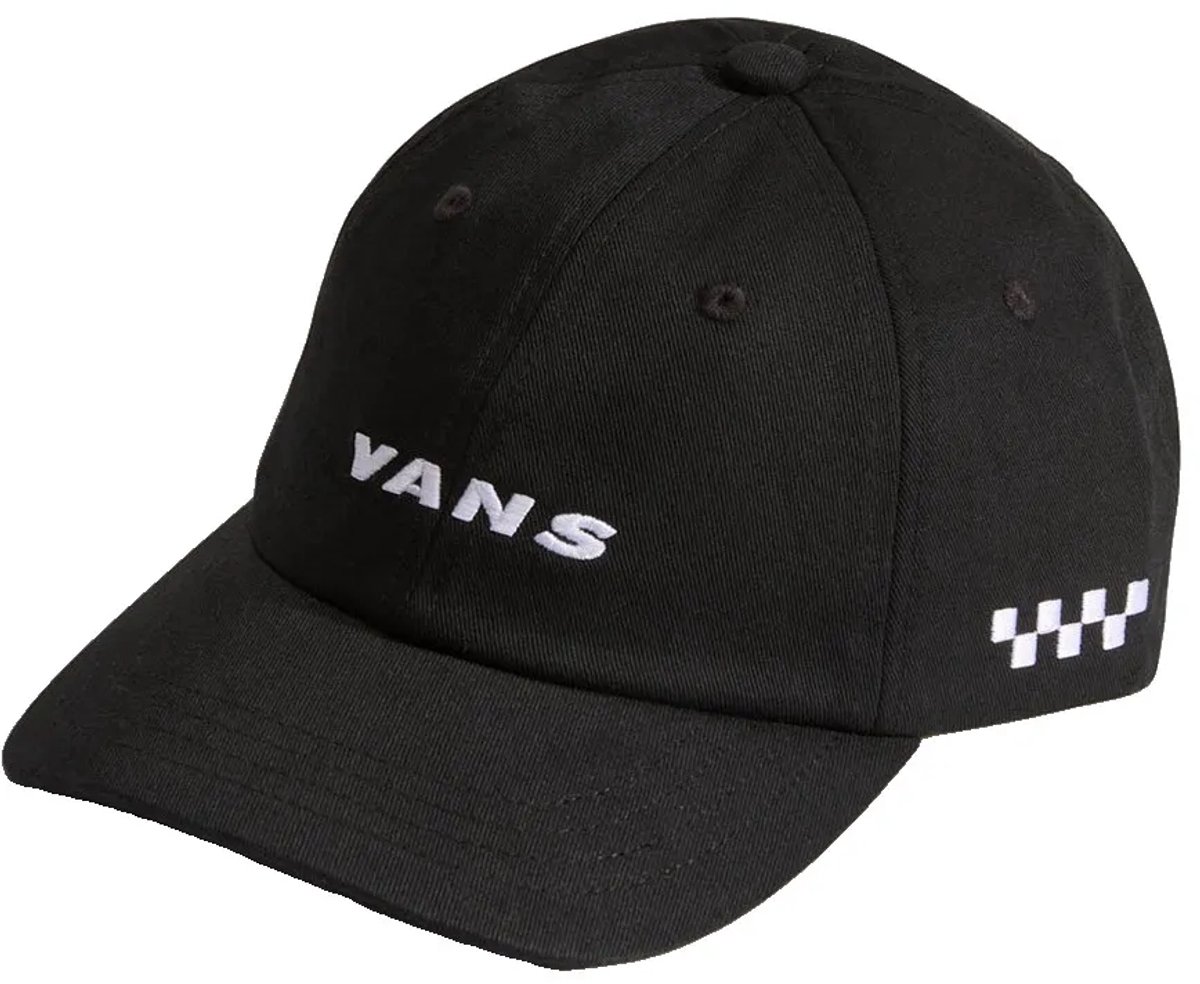 Vans Check Side Curved Bill Junior Pet Zwart