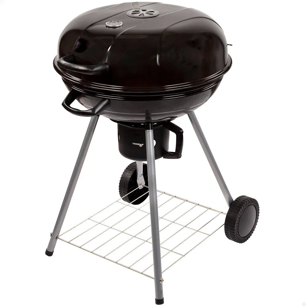 Kolenbarbecue met wielen Aktive Zwart 57 x 86 x 57 cm