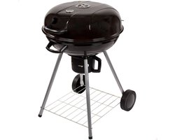 Kolenbarbecue met wielen Aktive Zwart 57 x 86 x 57 cm