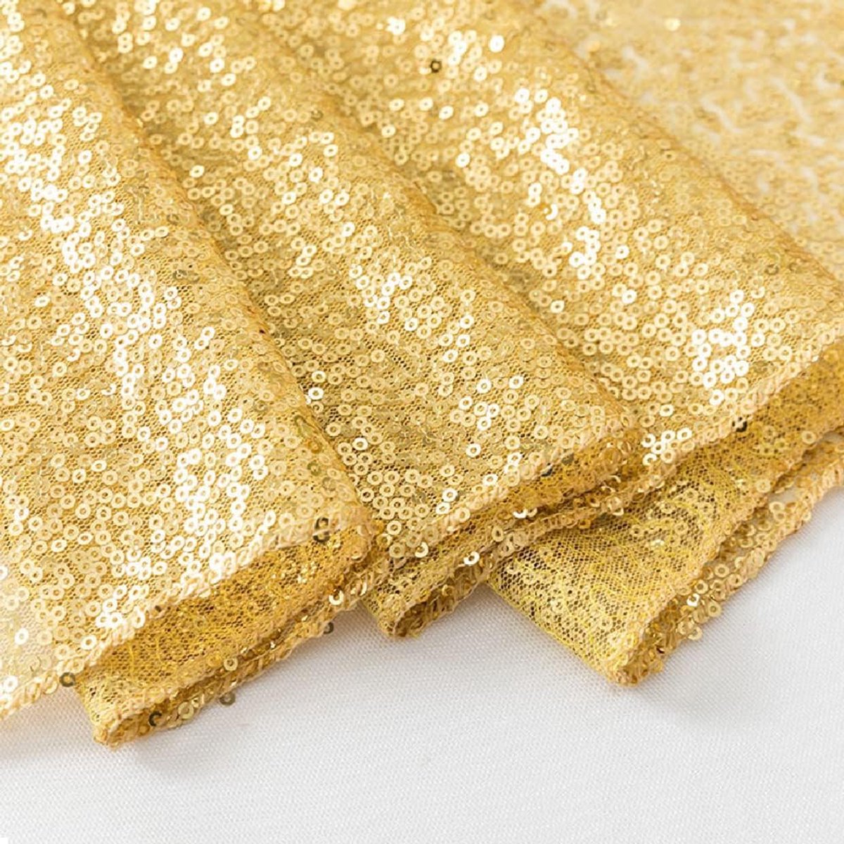 Gouden Pailletten Tafelloper voor Tafel Decoratie - 30 x 275 cm - Feest en Bruiloft