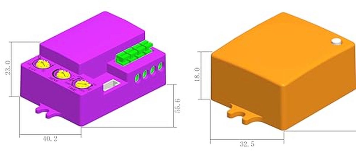 Mini Radar Bewegingsmelder 360° voor Binnenmontage met Potentiometer