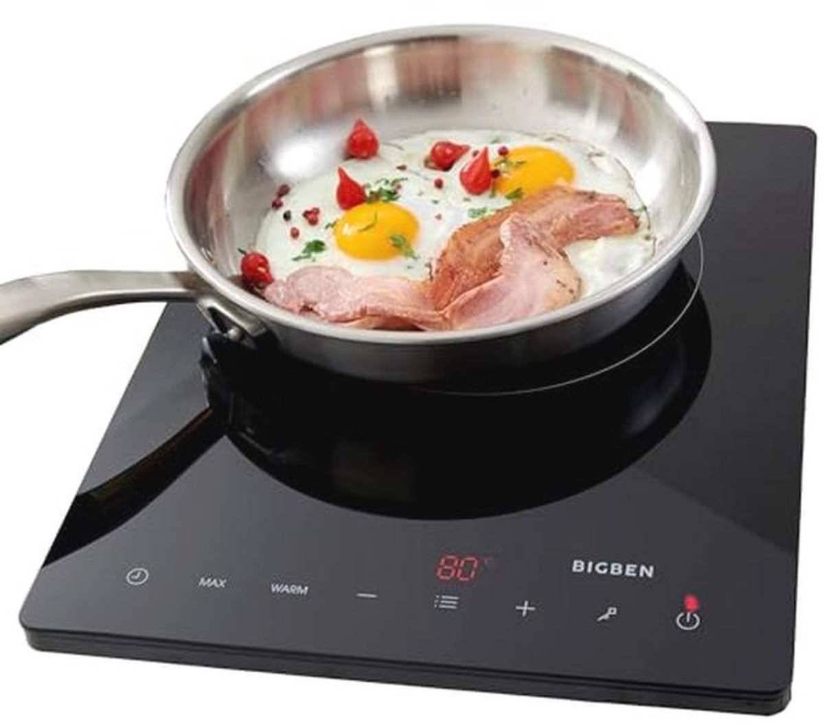 Draagbare Inductiekookplaat 1950W met Timer en Temperatuurregeling - Ideaal voor Studenten, Extra Keuken, en Camping