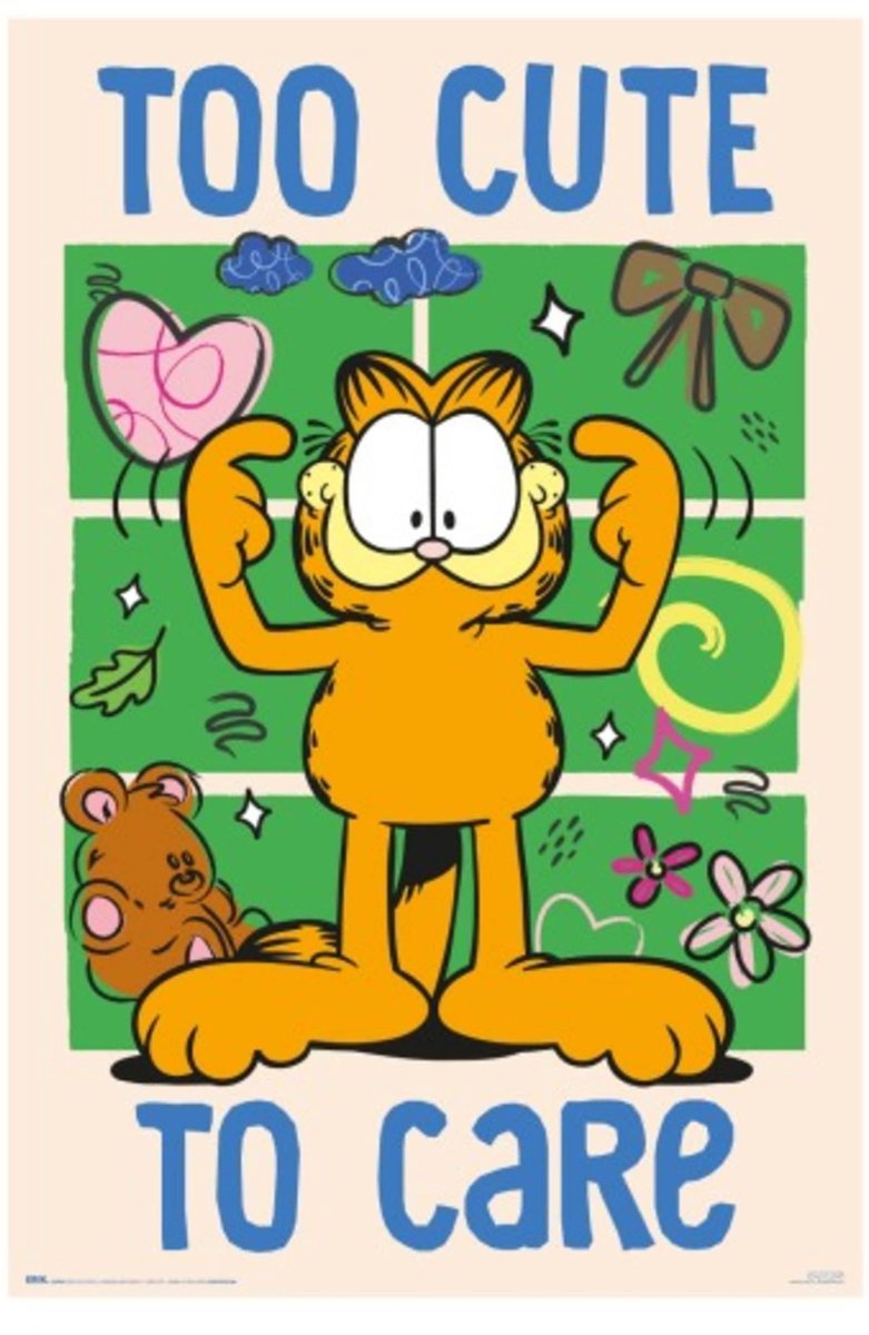 Grupo Erik Poster Garfield - To Cute to Care 61x91,5cm Divers