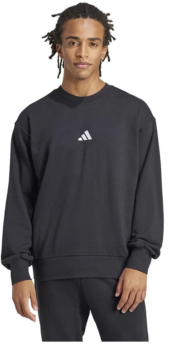 Adidas Essentials Feelcozy French Terry Sweatshirt 2XL Man Zwart