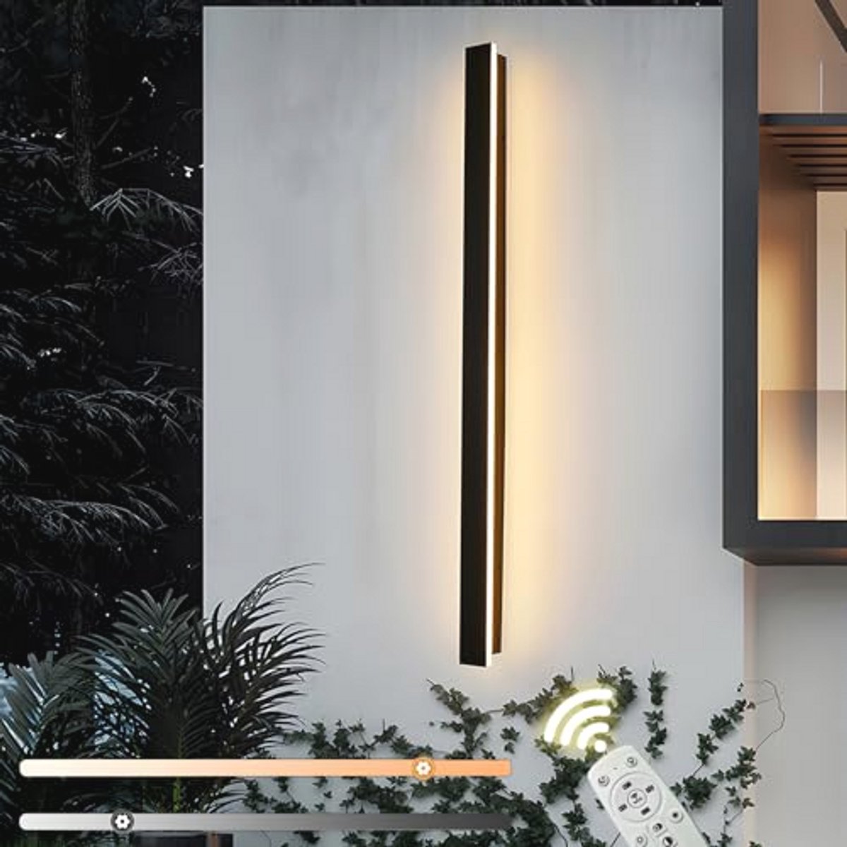 Dimbare Buitenwandlamp met Afstandsbediening - IP65 Waterdicht en Energiezuinig