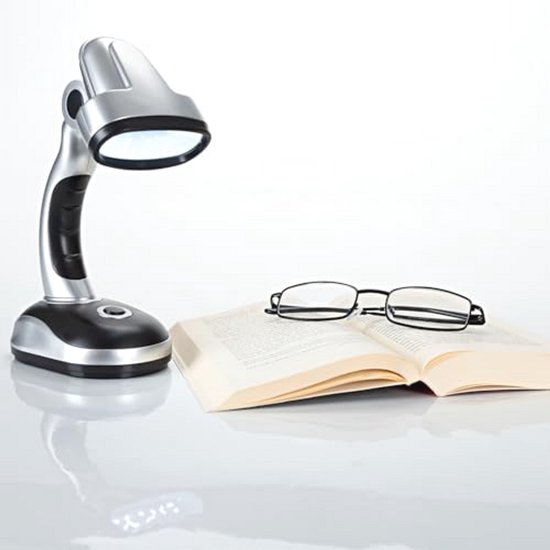 Bureaulamp met halve maan, ledlicht, 3000-6000 K, voor manicure, tatoeage, Lash Tech - zwart
