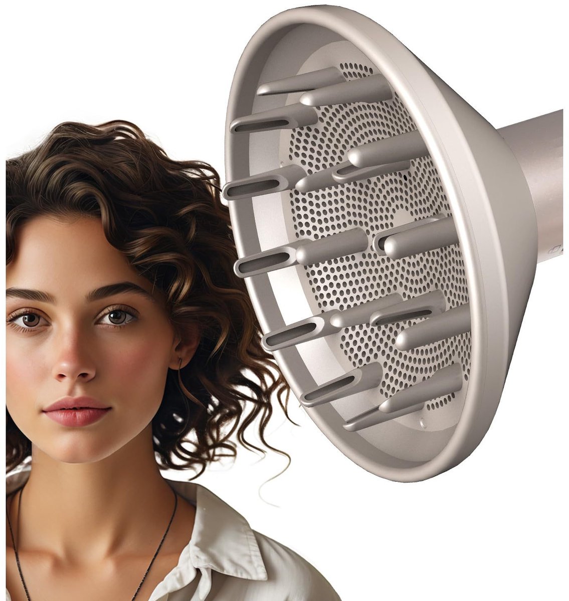 Universele Haardroger Diffuser -geschikt voor Shark FlexStyle- Styling Tool Accessoires voor Krullend - Golvend - Spiraal Haar