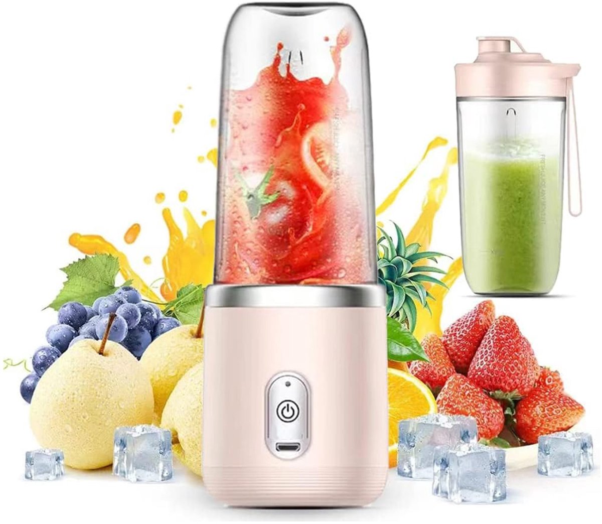 Gigicial Krachtige Blender - Materiaal - Hoge Rotatiefrequentie 22001 Keer/Minuut + Voedingskwaliteit SUS304 Rvs Messen - 1 Stuk - Thuis/Werk