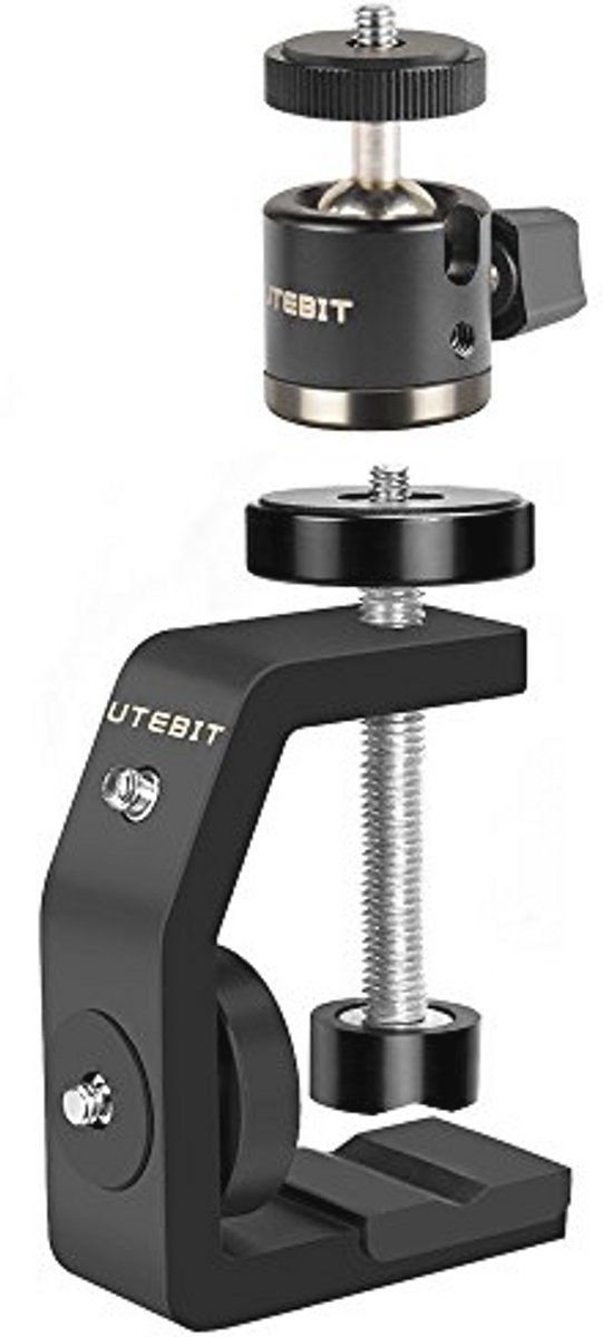 Clamp Tripod met Balhoofd voor Digitale Camera's - Universele C Klem en Mini Statief