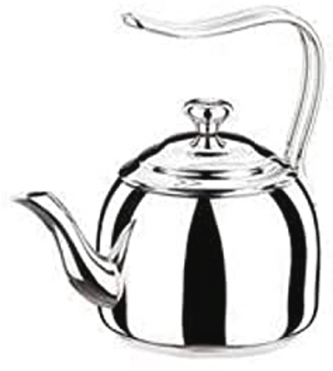 High-End RVS Inductie-Ready Theepot met Tri-Ply Ingekapselde Basis 3.7 Quart