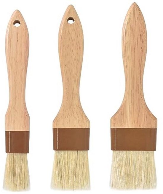Siliconen kwasten - voor het bestrijken van deeg - 5pack