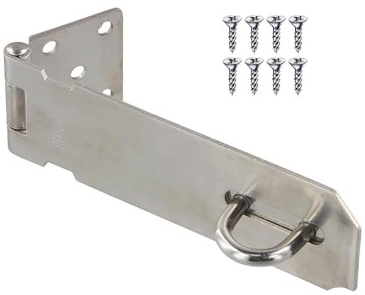 Veiligheids-Hangslot van Roestvrij Staal - 12,7 cm, Eenvoudige Installatie met Schroeven
