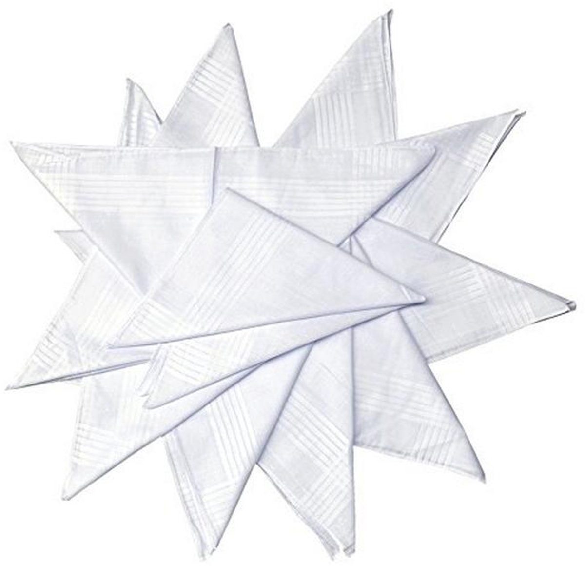 Superzachte Luxe Zakdoeken voor Heren - 100% Katoen, 12 Stuks, 40x40 CM