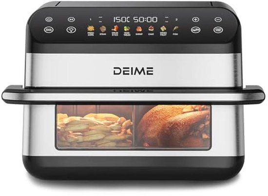 Grote heteluchtfriteuse 5 liter met 5 kookfuncties en temperatuurregeling