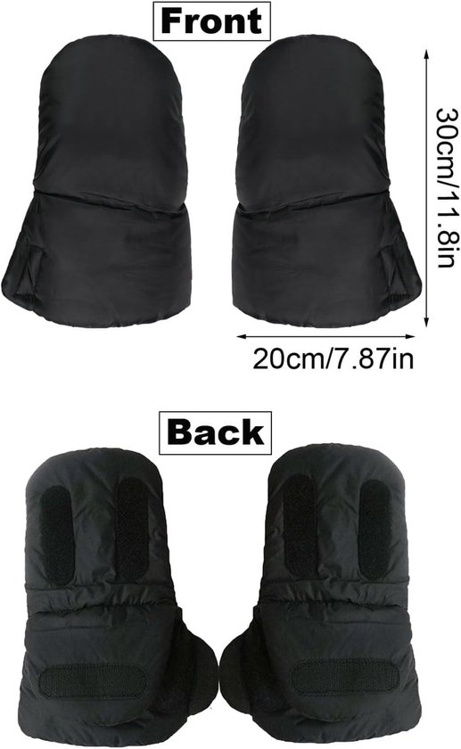 Kinderwagen, handwarmer, handschoenen, warme winddichte handmof voor kinderwagen, kinderwagen, , handwarmer, kinderwagen, kinderwagenmof, voor alle kinderwagens, buggy's van Merkloos — afbeelding 3
