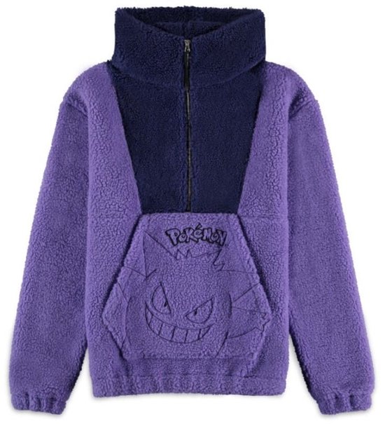 Python Gendron Vest Pokémon Gengar - Sherpa Heren Vest met capuchon - paars - S | bol