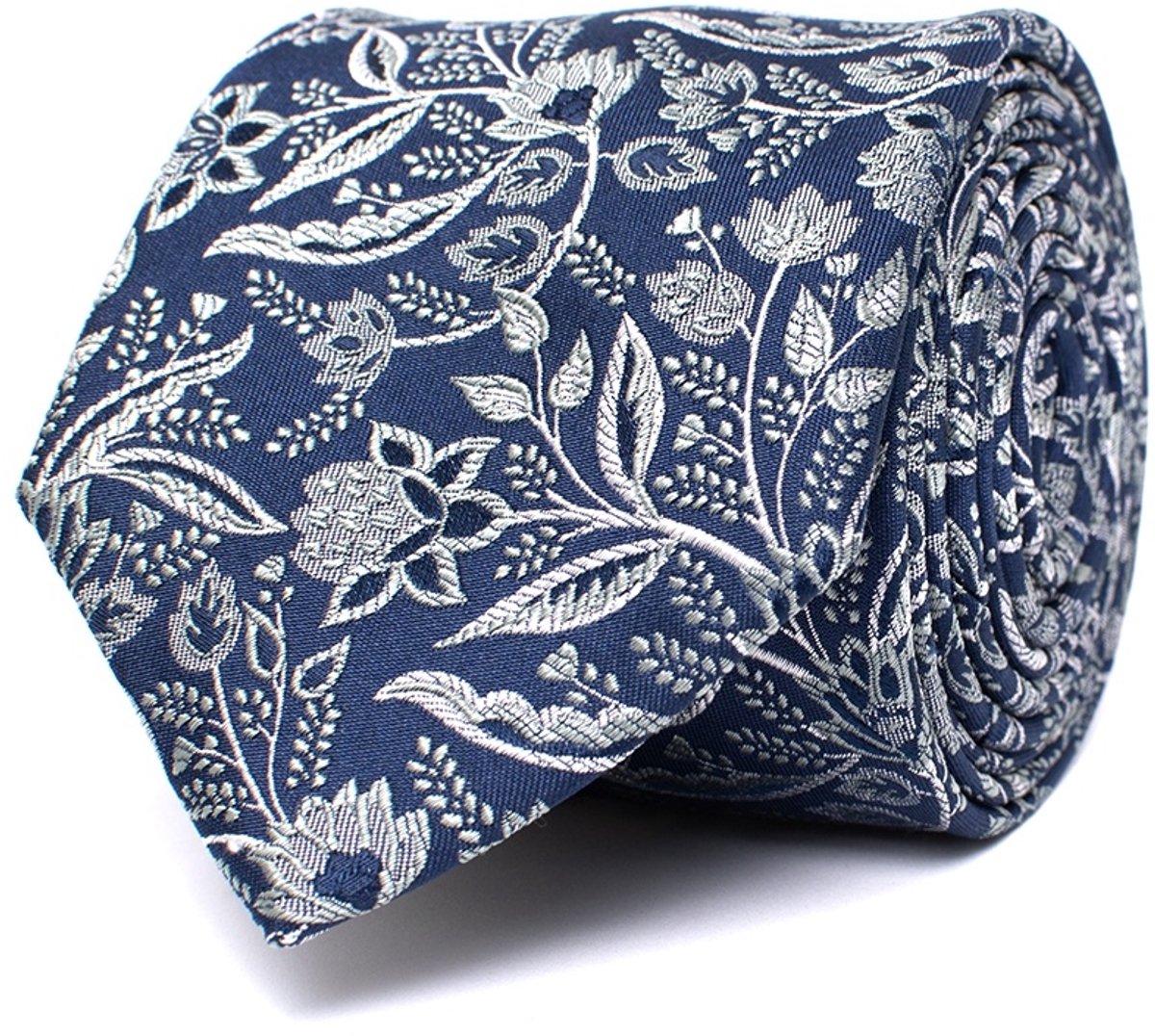 Tresanti DONATI Silk tie with flowers Green (TRTIIE359 - 900)