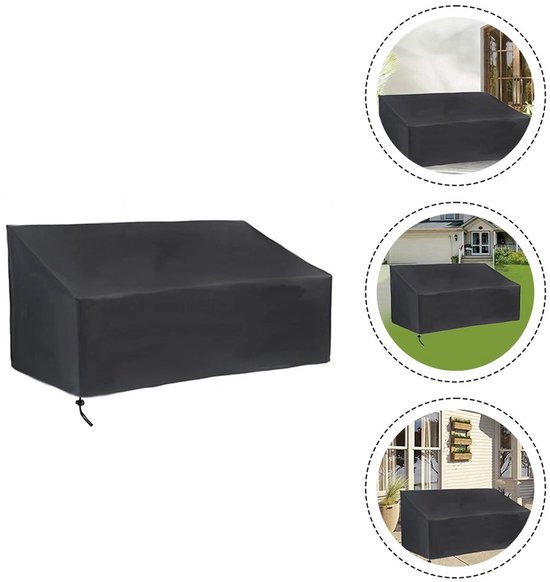 AOFOAE 340 x 340 x 100 cm waterdichte tuinmeubelafdekking, beschermhoes tuinmeubelen, afdekkingen voor tuinmeubelen, 600D Oxford-weefsel, groot zeil voor tuinmeubelen, rechthoekig, winddicht, zwart AOFOAE 340 x 340 x 100 cm waterdichte tuinmeubelafdekking, beschermhoes tuinmeubelen, afdekkingen voor tuinmeubelen, 600D Oxford-weefsel, groot zeil voor tuinmeubelen, rechthoekig, winddicht, zwart