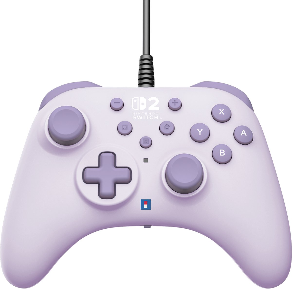 HORI - HORIPAD Turbo Wired Controller voor Nintendo Switch 2 - Lavendel - Officieel gelicentieerd door Nintendo