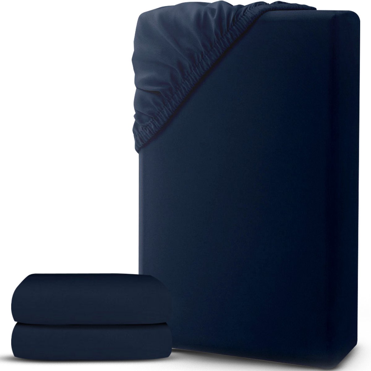 White-Label® Matrasovertrek 90x200 - Dekbedovertrek - Hoeslaken - Matrasbeschermer - Extra Zacht - Blauw