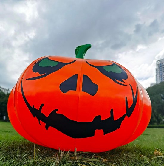 Halloween Opblaas Pompoen Met LED | Halloween | De Prijshamer