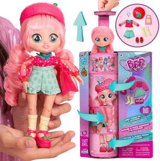 Cry Babies BFF - Modepop ELLA Tiener + accessoires, ORIGINELE pop GROOT 20 cm