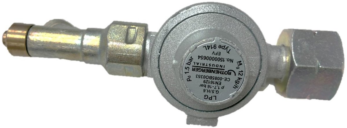 ROTHENBERGER Industriële gasdrukregelaar 1,5 bar | 12 kg/h | Slan...