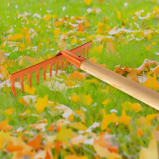 Metalen Tuinhark 35cm 14 Tanden - Zonder Steel van Merkloos	 — afbeelding 2